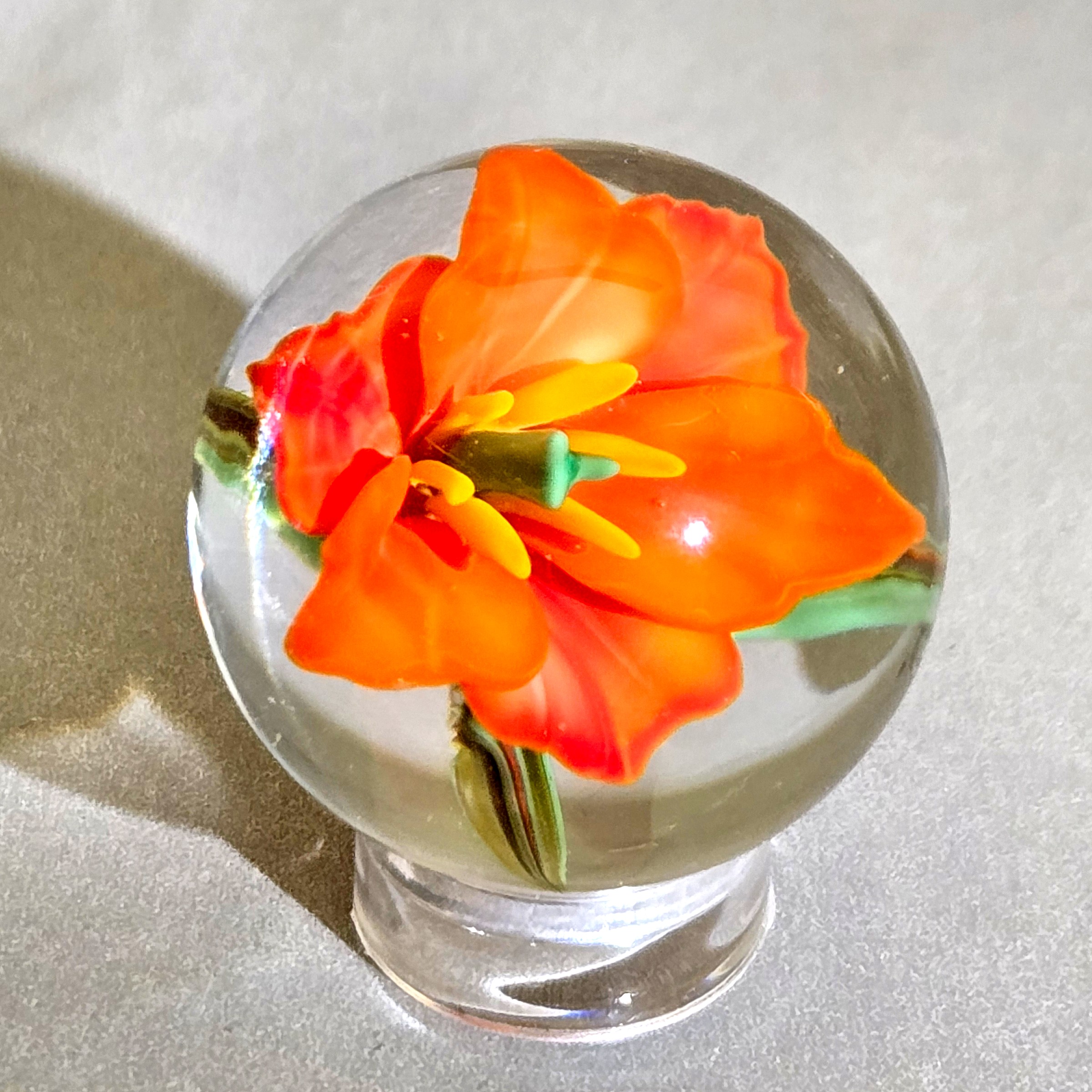 Amaryllis flower marble