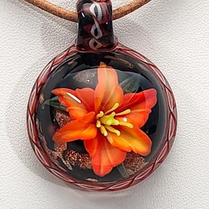 Amaryllis lily pendant