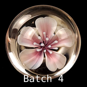 Cherry flower murrine, pink, BORO 33 COE